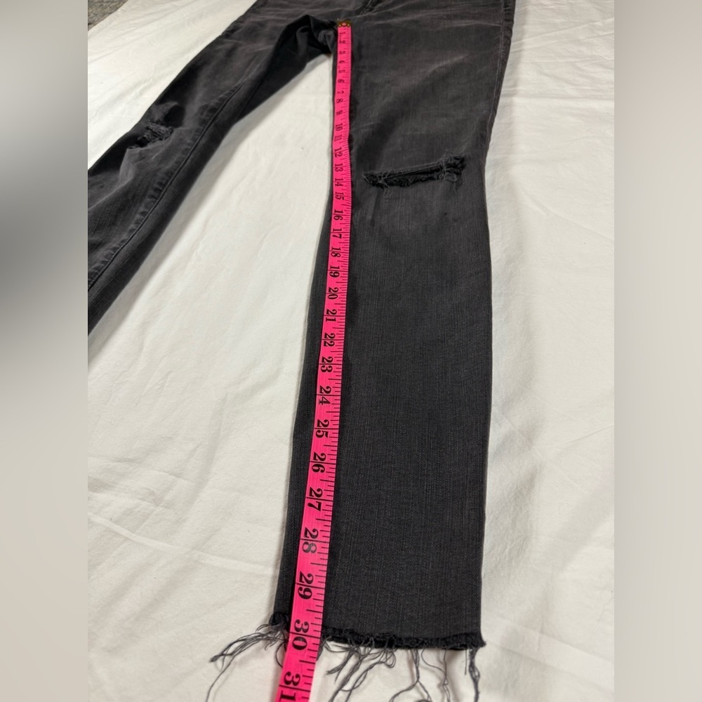 Madewell 9” High Rise Skinny Jeans in Black Sea 29 Tall - Picture 12 of 13